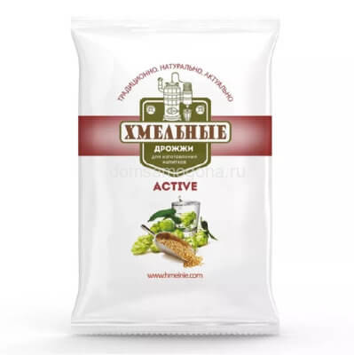 Спиртовые дрожжи «Хмельные Active», 100 г