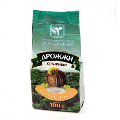 Дрожжи винные сухие 100 г, Беларусь